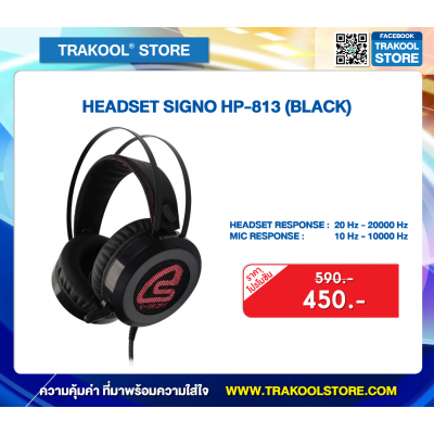 HEADSET SIGNO HP-813 (BLACK)