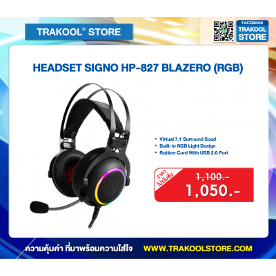 HEADSET SIGNO HP-827 BLAZERO (RGB)