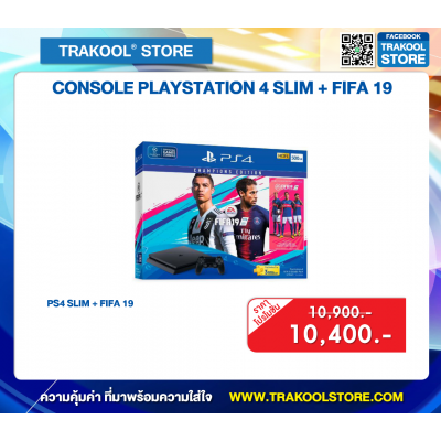 CONSOLE  PLAYSTATION 4 SLIM + FIFA 19