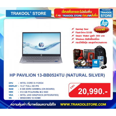HP PAVILION 13-BB0524TU (NATURAL SILVER)