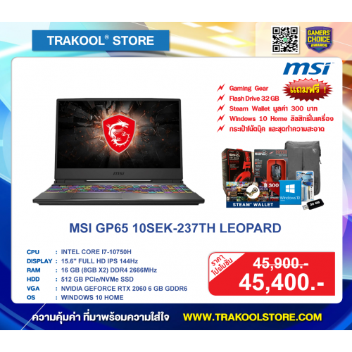 MSI GP65 10SEK-237TH LEOPARD