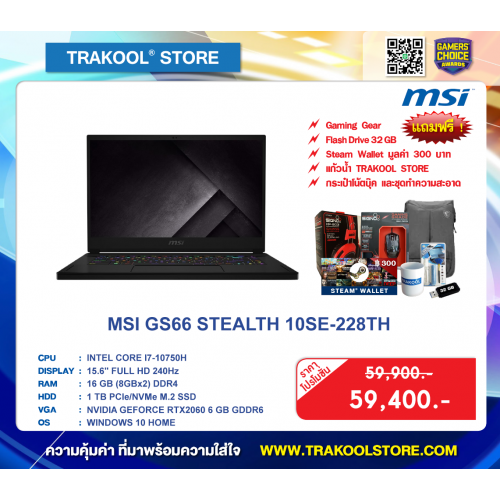 MSI GS66 STEALTH 10SE-228TH