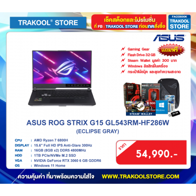 ASUS ROG STRIX G15 GL543RM-HF286W (ECLIPSE GRAY)