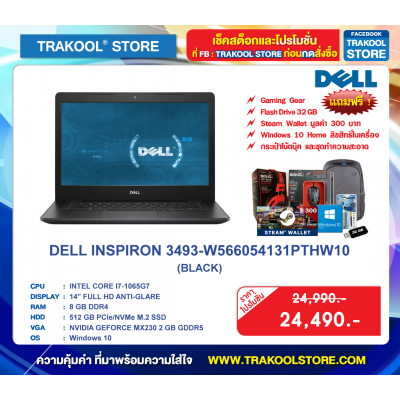 DELL INSPIRON 3493-W566054131PTHW10 (BLACK)