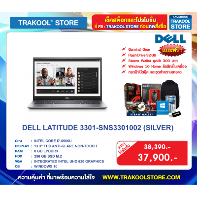 DELL LATITUDE 3301-SNS3301002 (SILVER)
