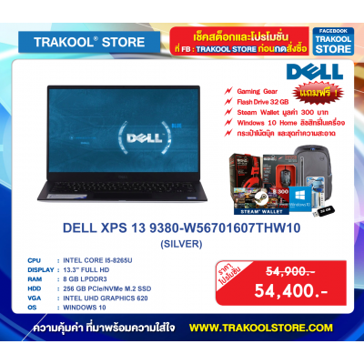 DELL XPS 13 9380-W56701607THW10 (SILVER)