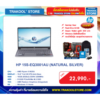 HP 15S-EQ3001AU (NATURAL SILVER)