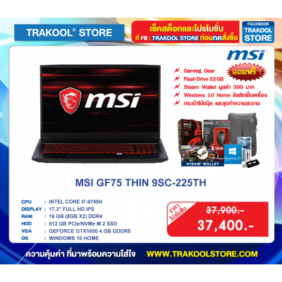 MSI GF75 THIN 9SC-225TH